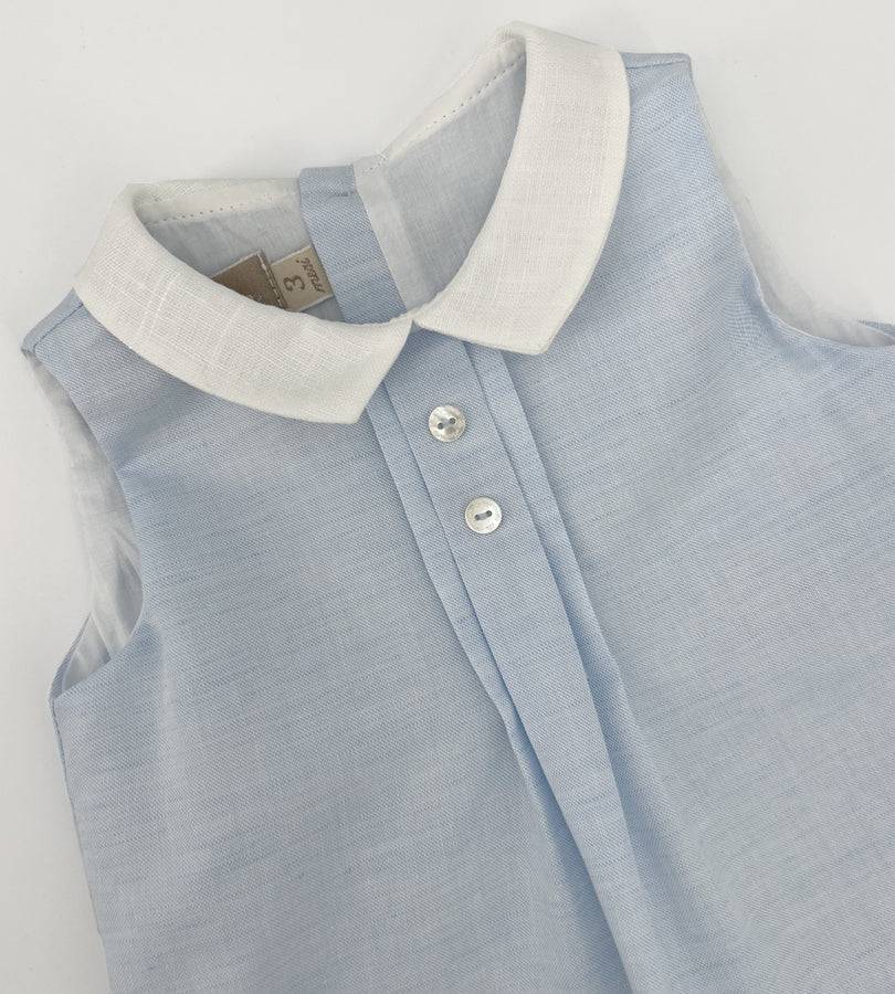 La Stupenderia BLUE LINEN ROMPER 2025
