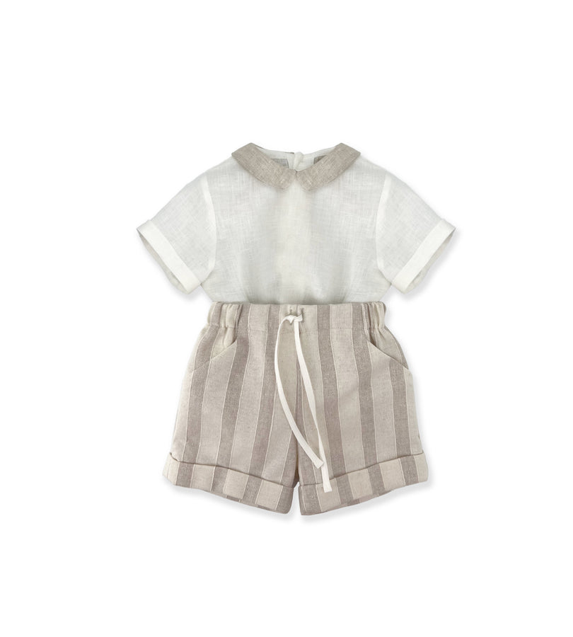 La Stupenderia COMPLETO RIGHE BEIGE Negozi Online