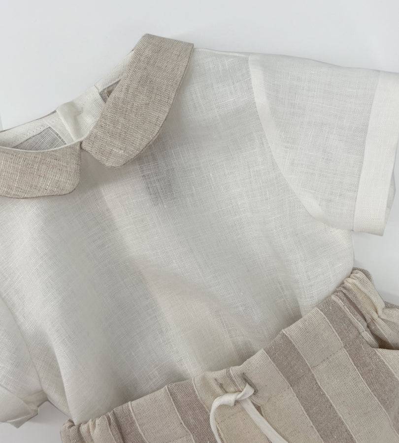 La Stupenderia COMPLETO RIGHE BEIGE Negozi Online