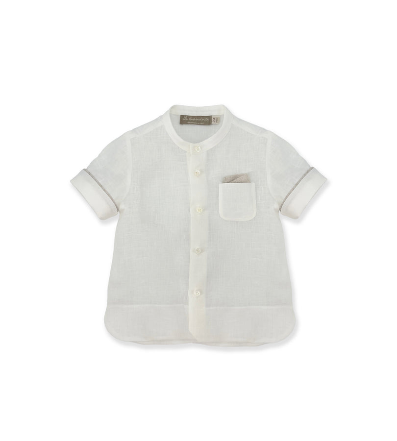 La Stupenderia CAMICIA LINO BIANCO Shopping Online