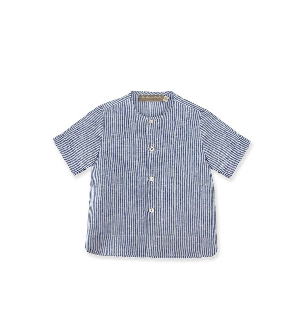 La Stupenderia CAMICIA RIGHE BLU Sottocosto