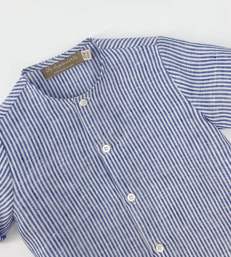 La Stupenderia CAMICIA RIGHE BLU Sottocosto