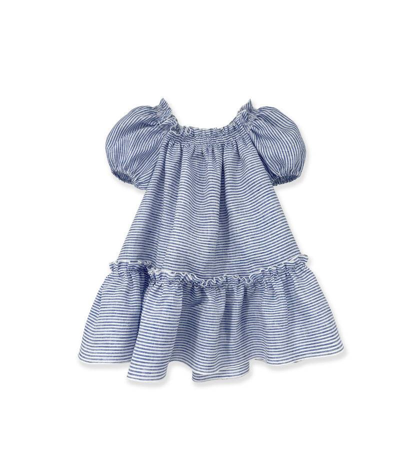 La Stupenderia WHITE AND BLUE STRIPED DRESS Sconto
