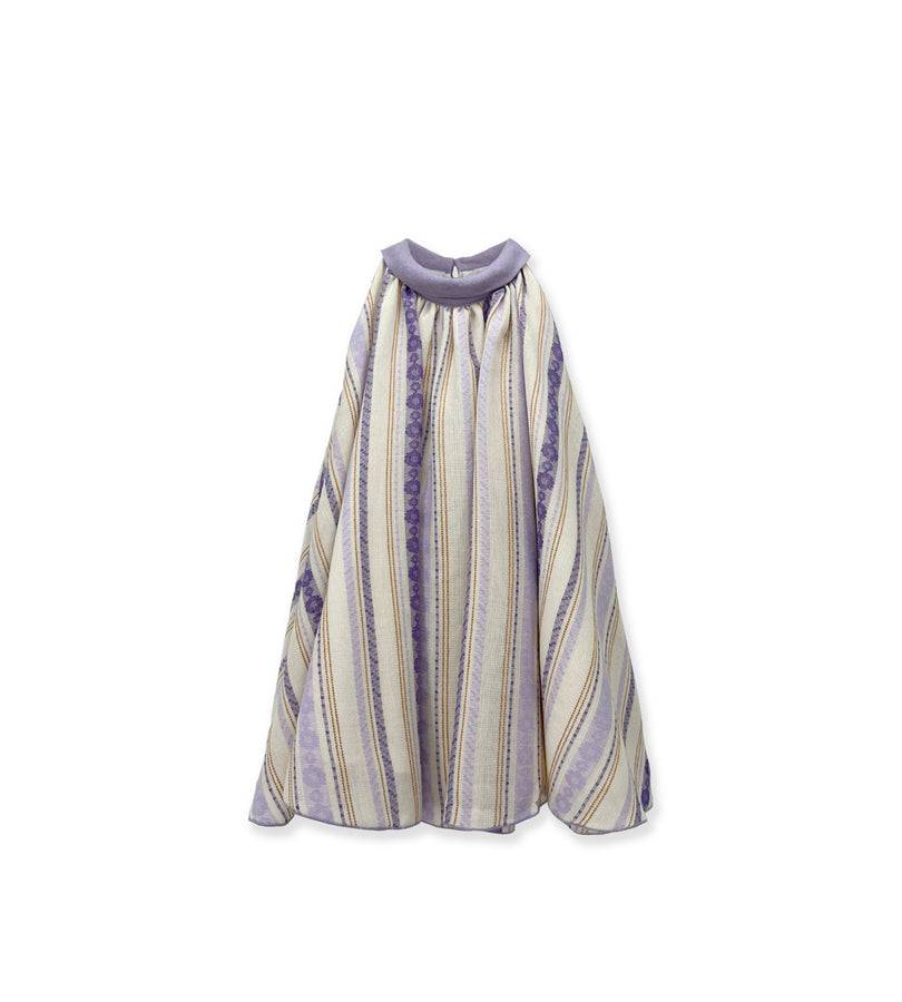 La Stupenderia BEIGE AND LILAC DRESS Offerta