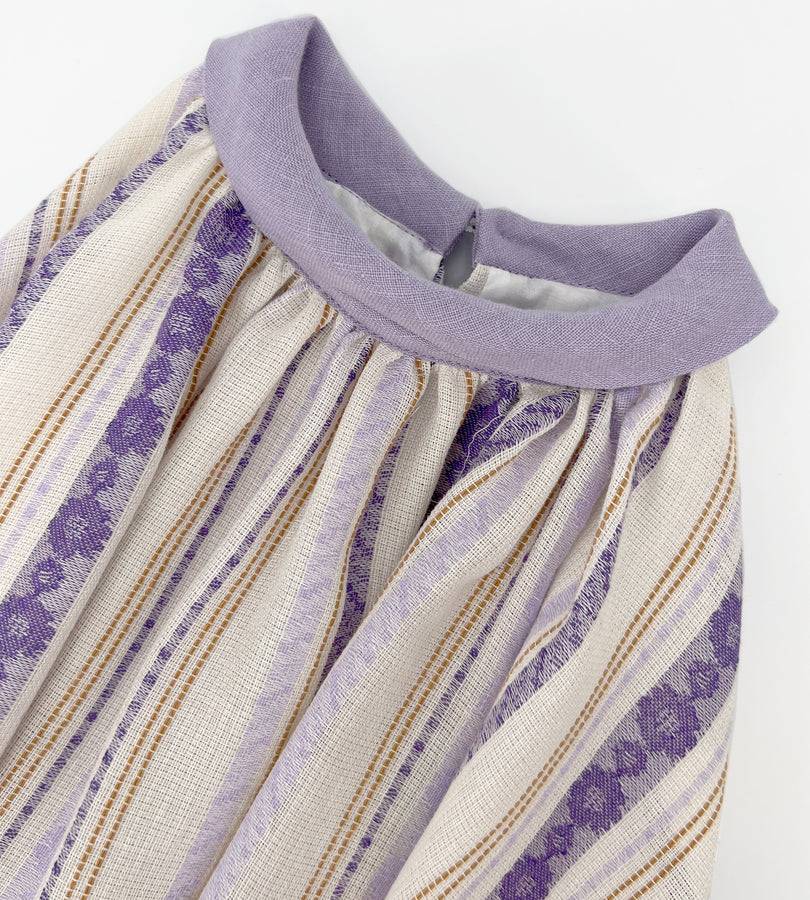 La Stupenderia BEIGE AND LILAC DRESS Offerta