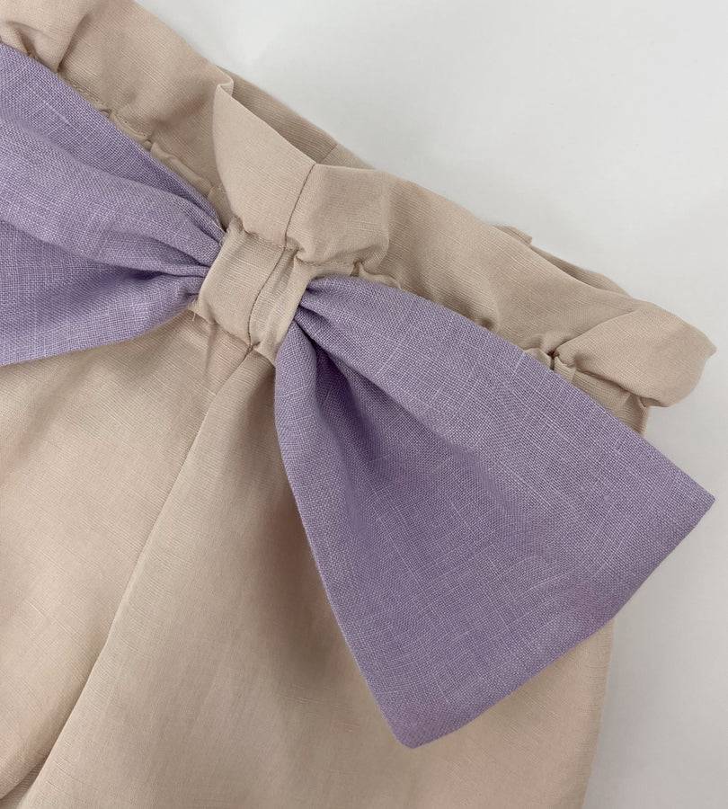 La Stupenderia LILLA AND BEIGE SHORTS Negozio