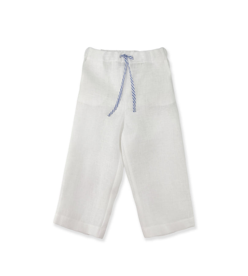 La Stupenderia PANTALONE LINO BIANCO Italia