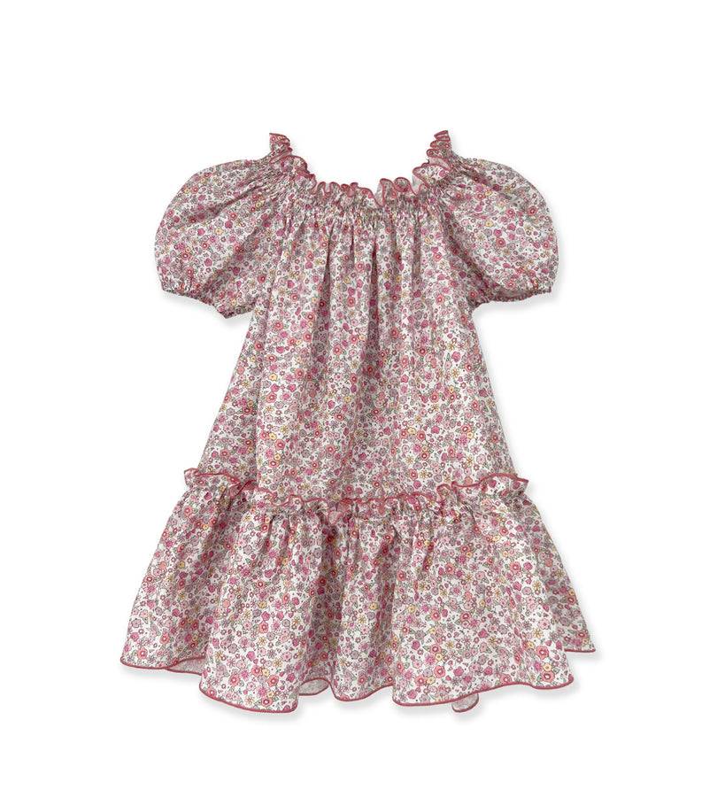 La Stupenderia FLORAL DRESS WITH GREEN BOW Soddisfazione Garantita