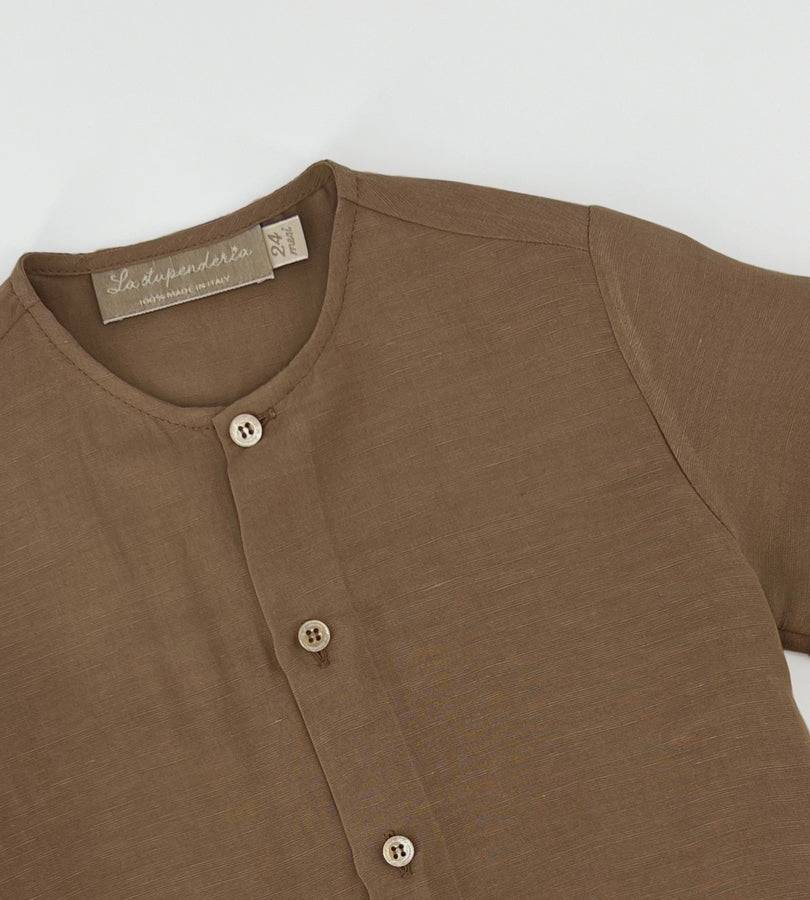 La Stupenderia CAMICIA LINO BISCOTTO Shopping Online