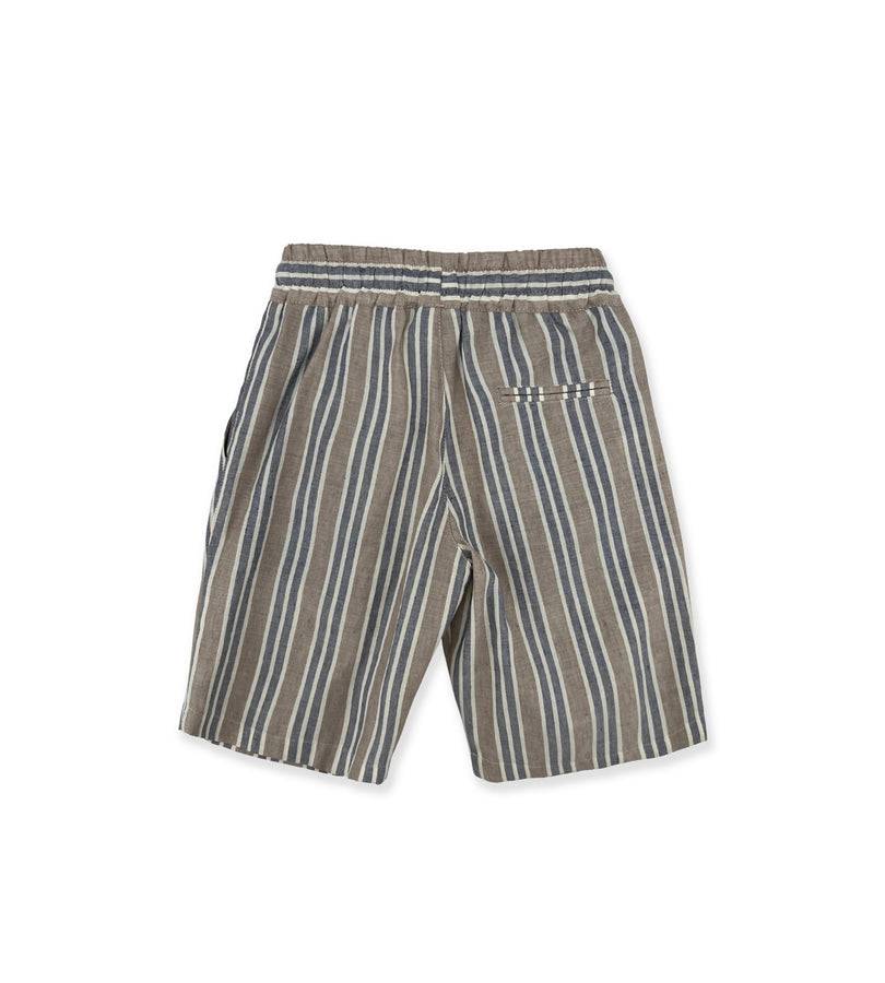 La Stupenderia BEIGE-BLUE STRIPED SHORTS Convenienza