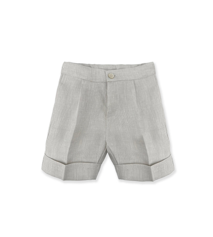 La Stupenderia TAUPE LINEN SHORTS 2025