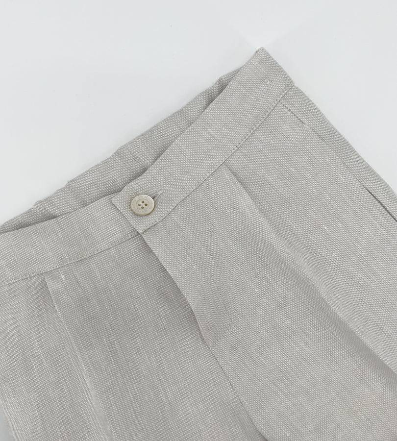La Stupenderia TAUPE LINEN SHORTS 2025