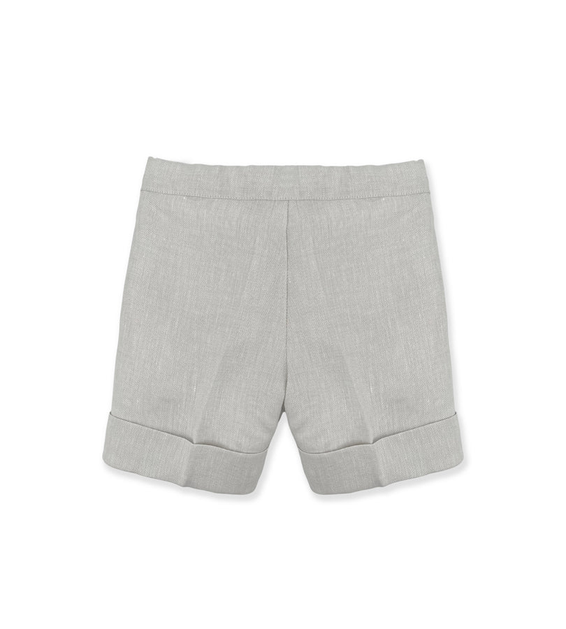 La Stupenderia TAUPE LINEN SHORTS 2025