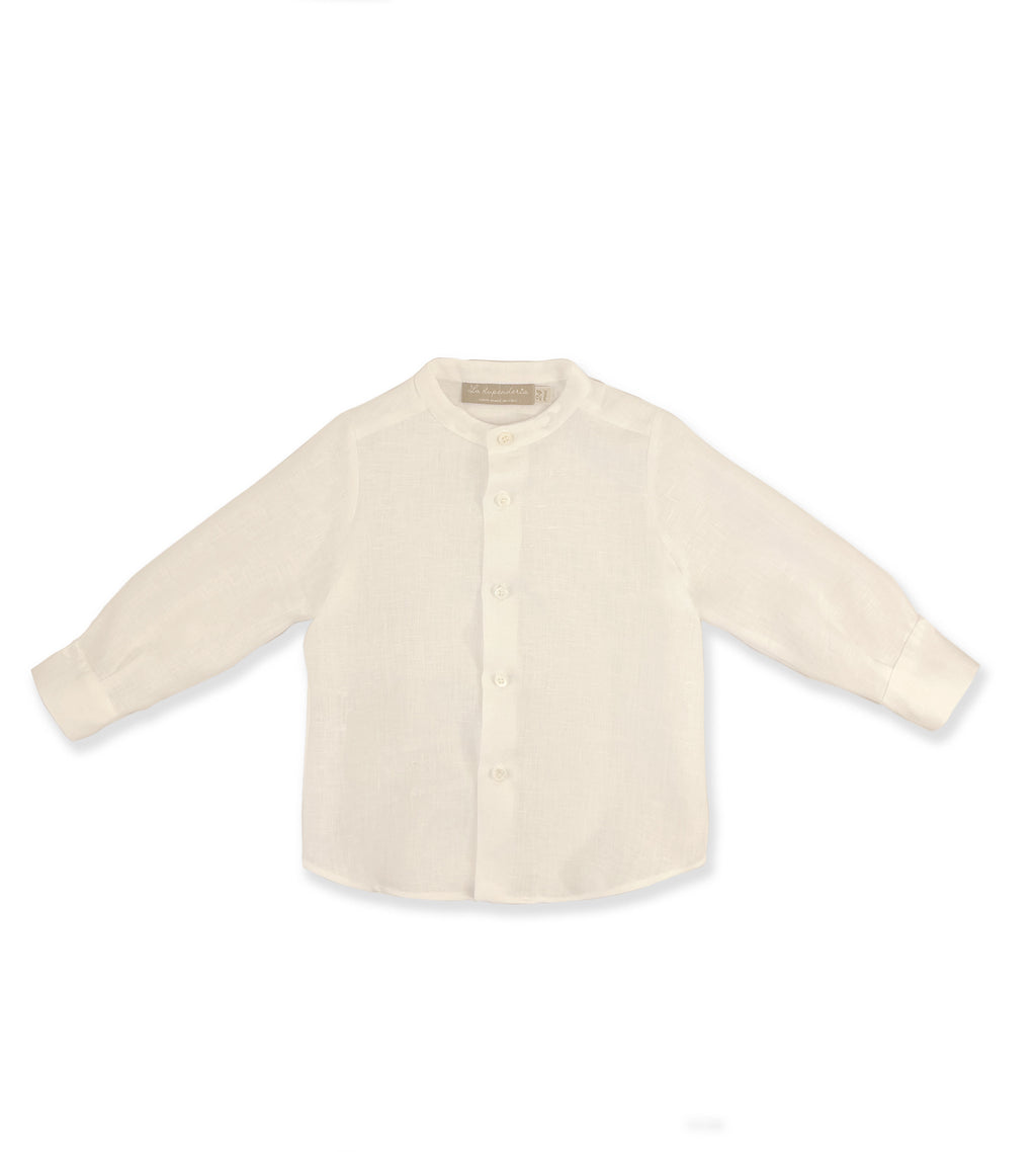 La Stupenderia WHITE LINEN SHIRT 2025