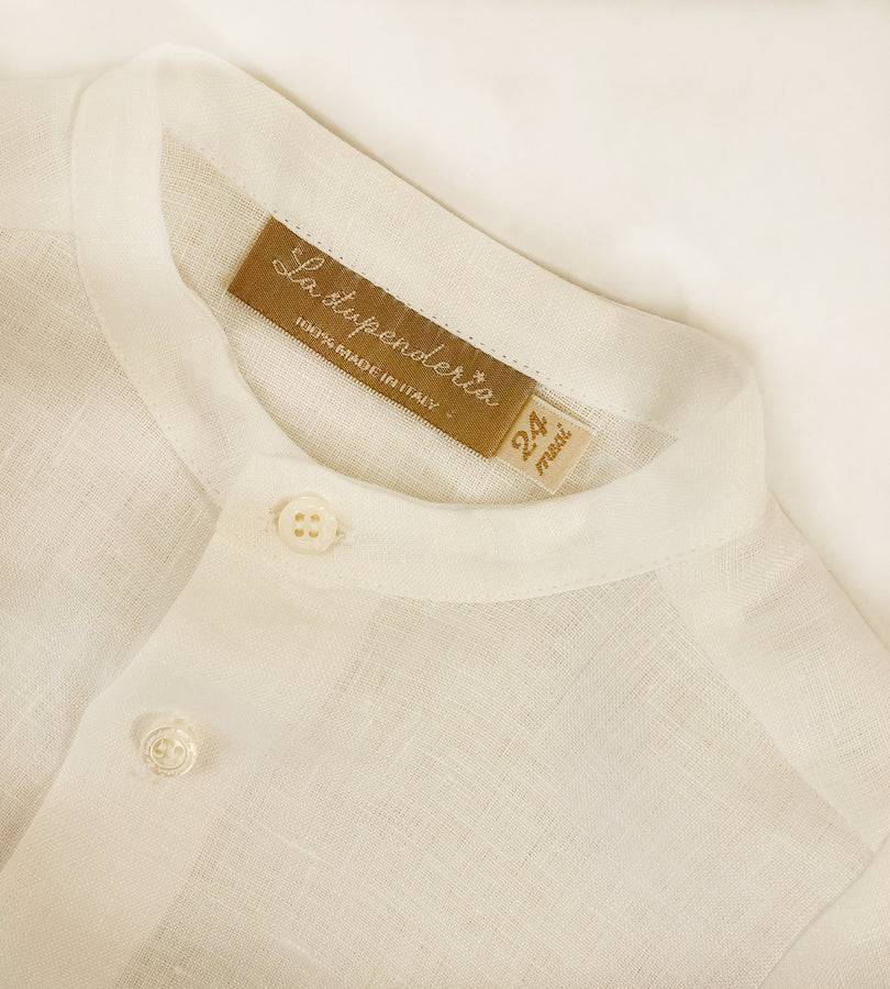 La Stupenderia WHITE LINEN SHIRT 2025