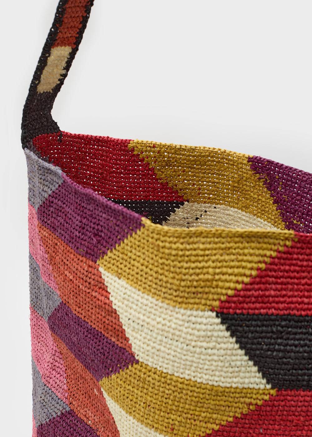 ﻿Nalí SUKY BAG IN MULTI RAFFIA + COLORS Promozione