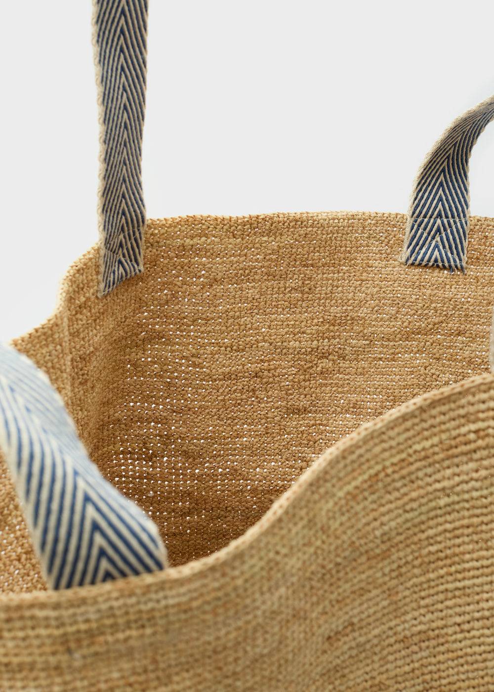 Nalí DEVON SHOPPER BAG IN RAFFIA + COLORS Spedizione Gratuita