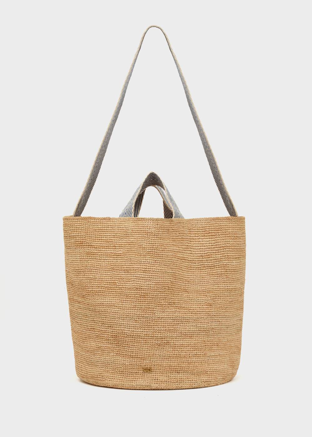 Nalí DEVON SHOPPER BAG IN RAFFIA + COLORS Spedizione Gratuita