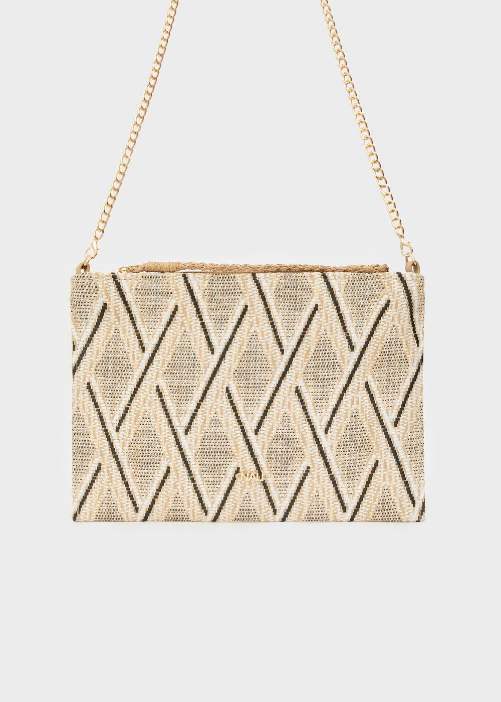 Nalí RITA POUCH IN STRAW + COLORS Pezzi Unici