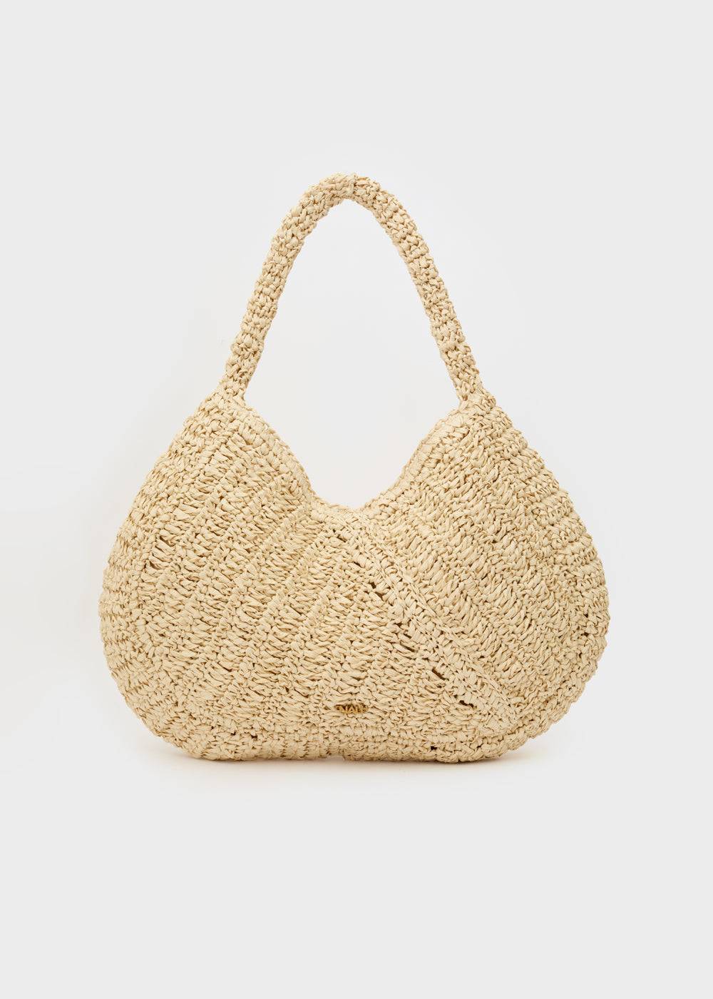 Nalí OLGA SHOULDER BAG IN RAFFIA + COLORS Soddisfazione Garantita