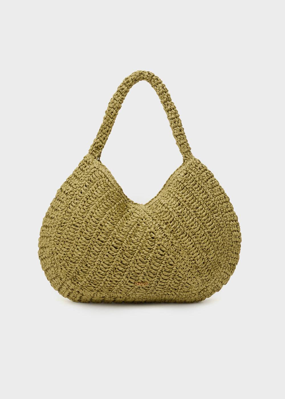 Nalí OLGA SHOULDER BAG IN RAFFIA + COLORS Soddisfazione Garantita