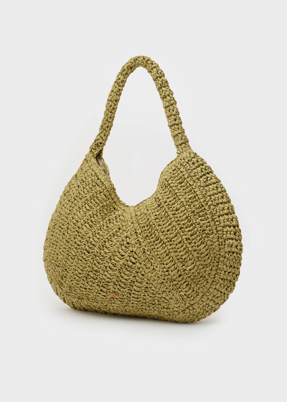 Nalí OLGA SHOULDER BAG IN RAFFIA + COLORS Soddisfazione Garantita
