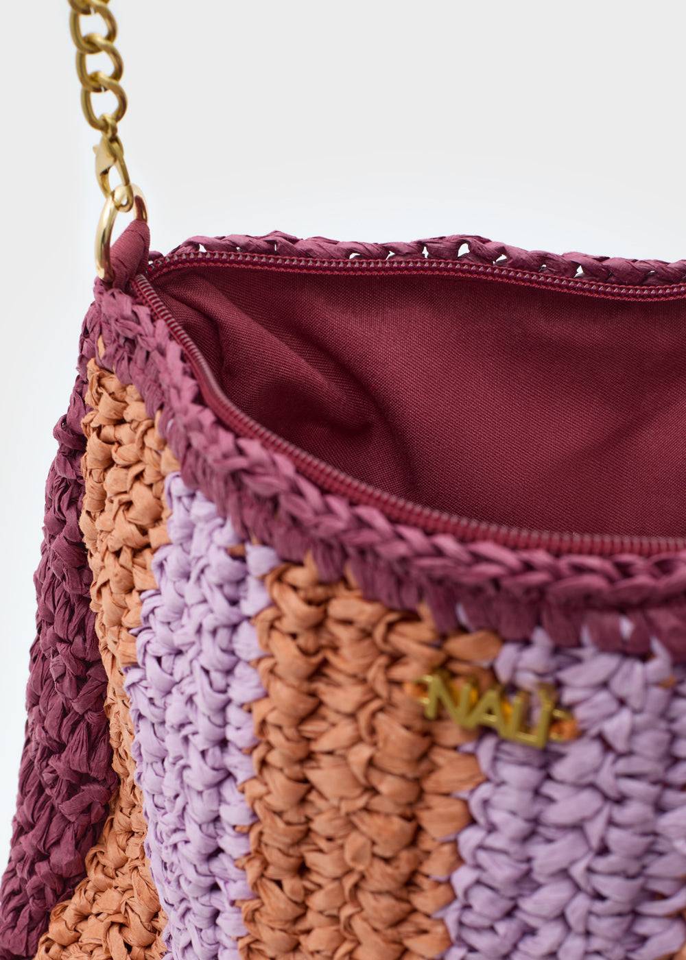 Nalí NANA POUCH IN RAFFIA + COLORS Negozi Online