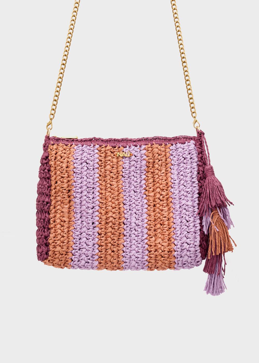 Nalí NANA POUCH IN RAFFIA + COLORS Negozi Online