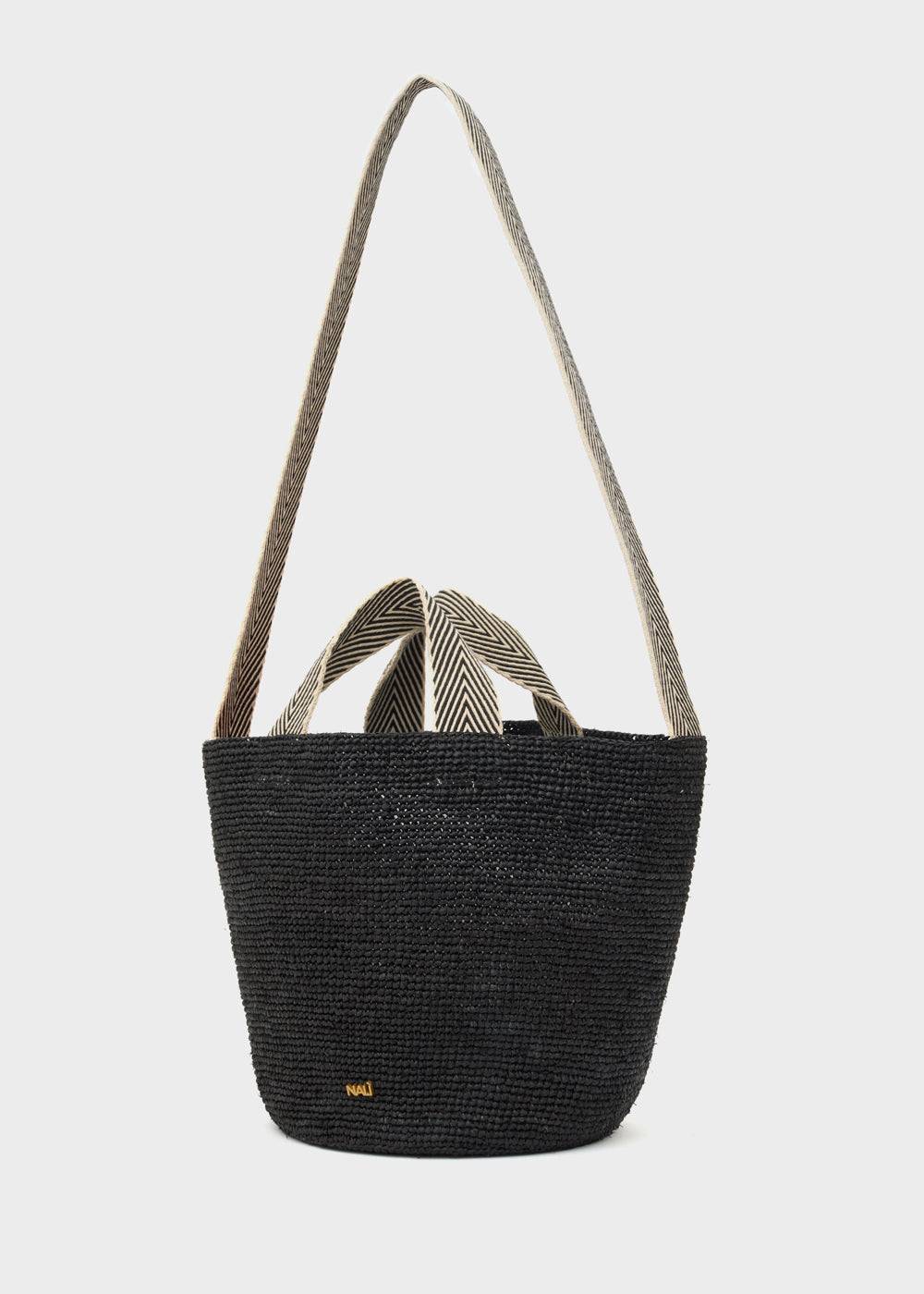 Nalí DEVON SMALL SHOPPER BAG IN RAFFIA + COLORS Promozione Limitata