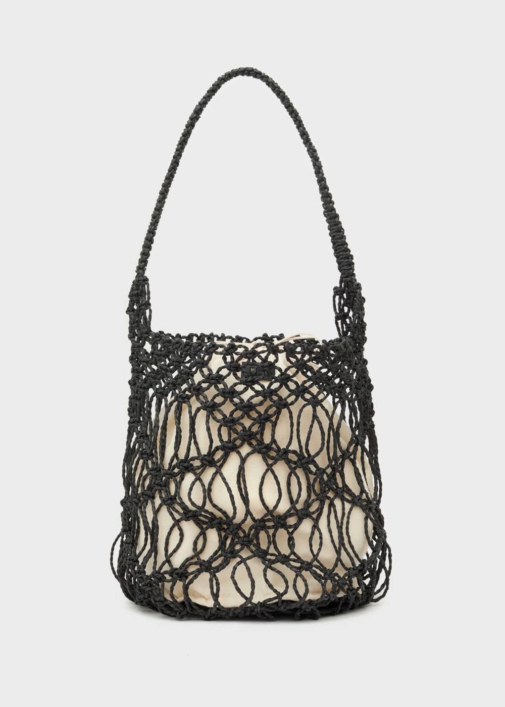 Nalí SYLVIA BUCKET BAG IN RAFFIA + COLORS Prezzo Ridotto