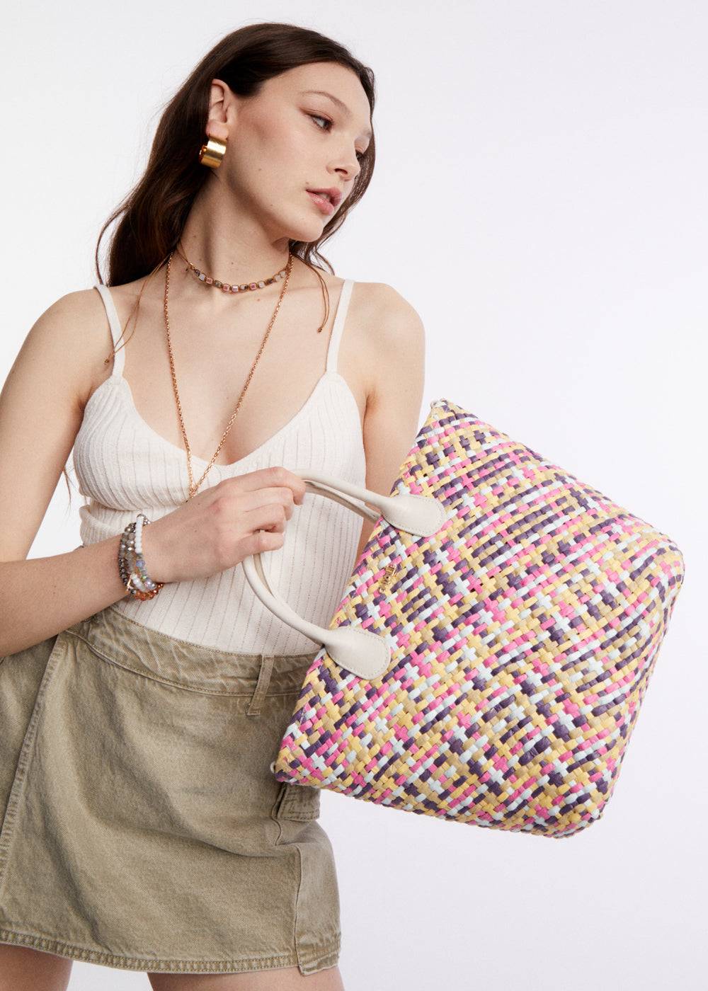 Nalí KELLY BAG BRAIDED + COLORS Sottocosto