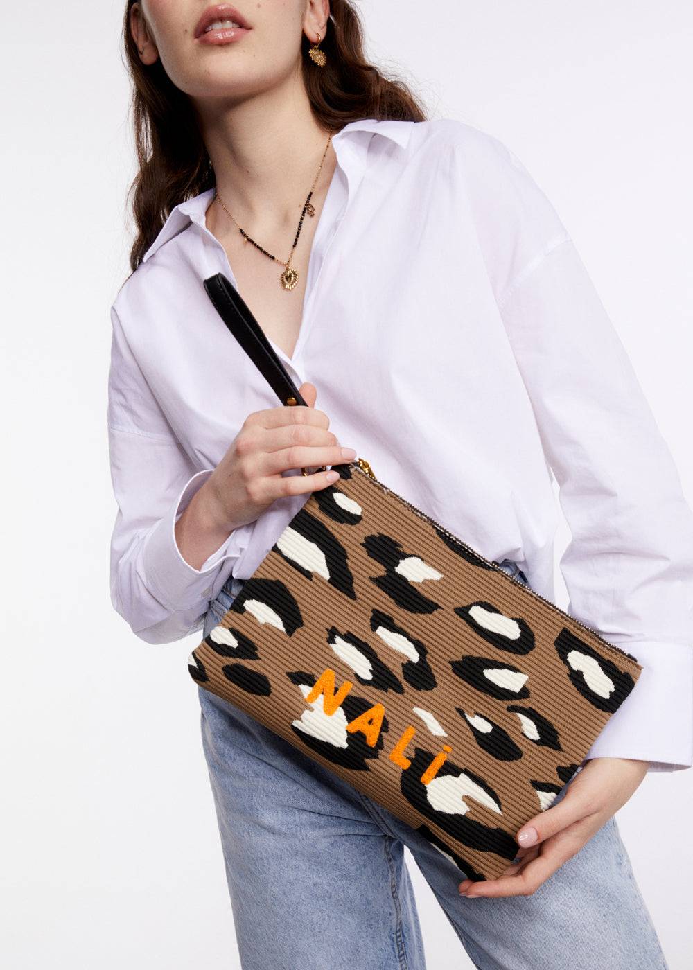 Nalí MELANY POUCH IN FABRIC + COLORS Economico