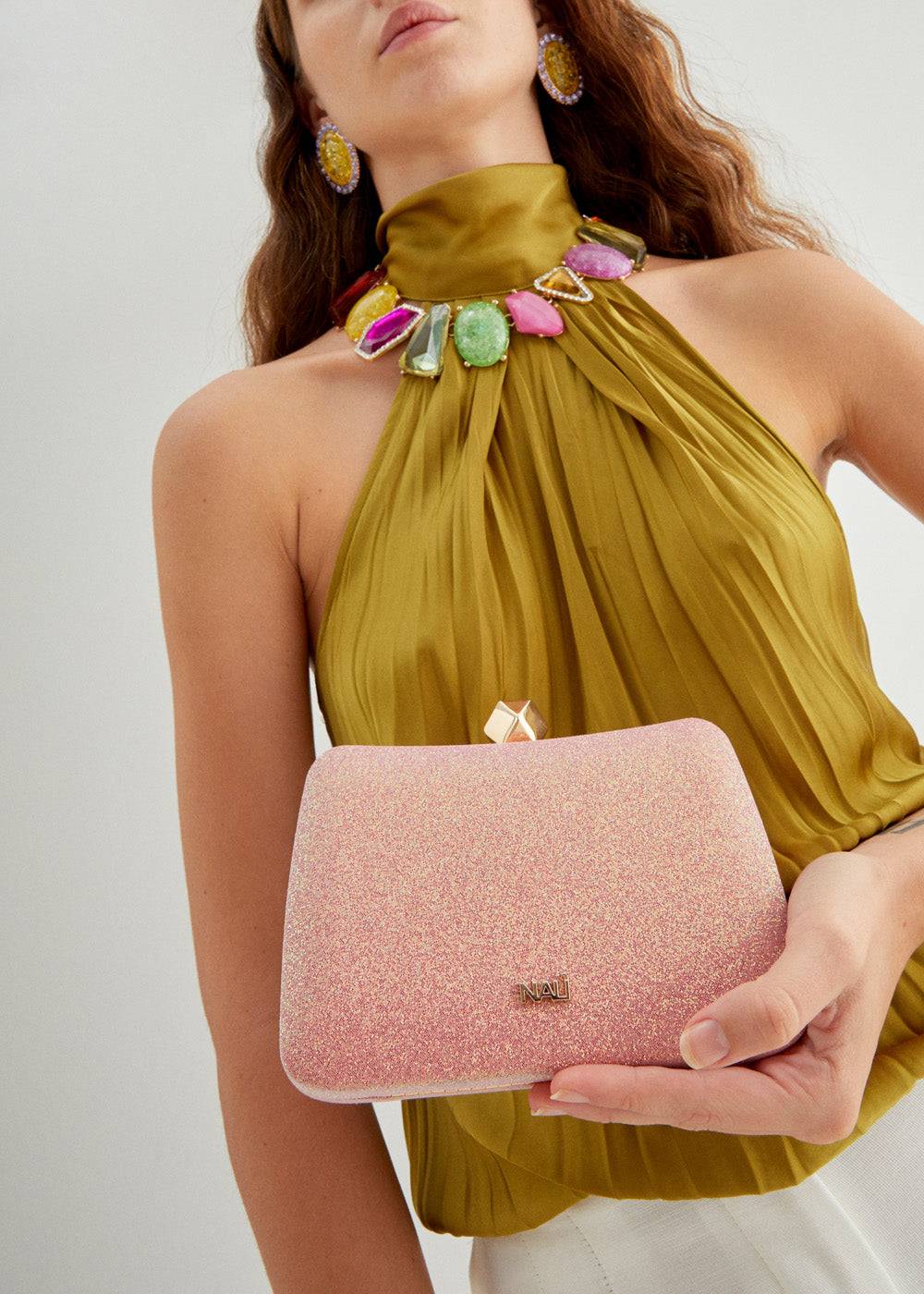 Nalí KARINA CLUTCH IN METALLIC + COLORS I Più Venduti