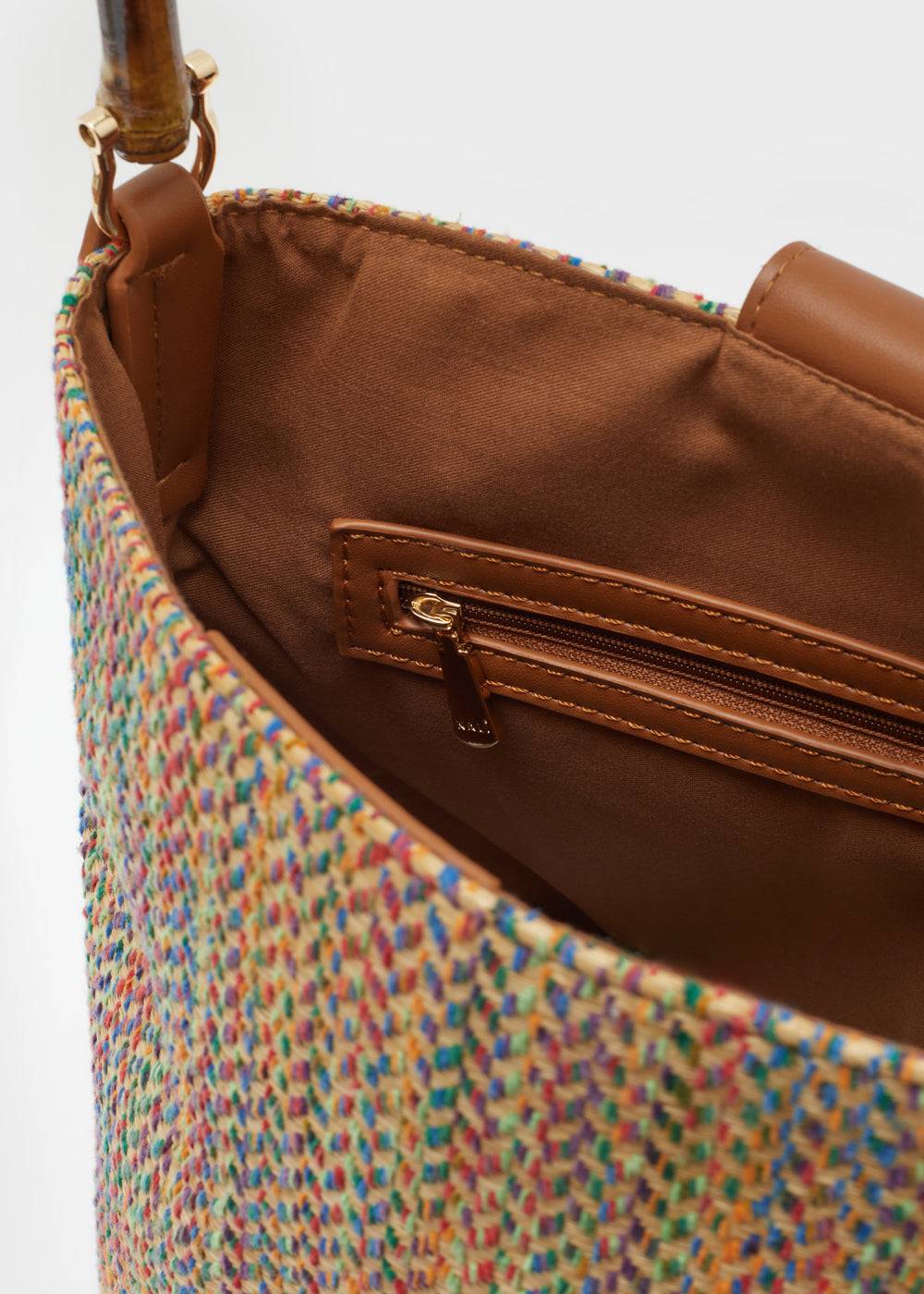 Nalí WENDY BUCKET BAG BAMBOO HANDLE + COLORS Moda