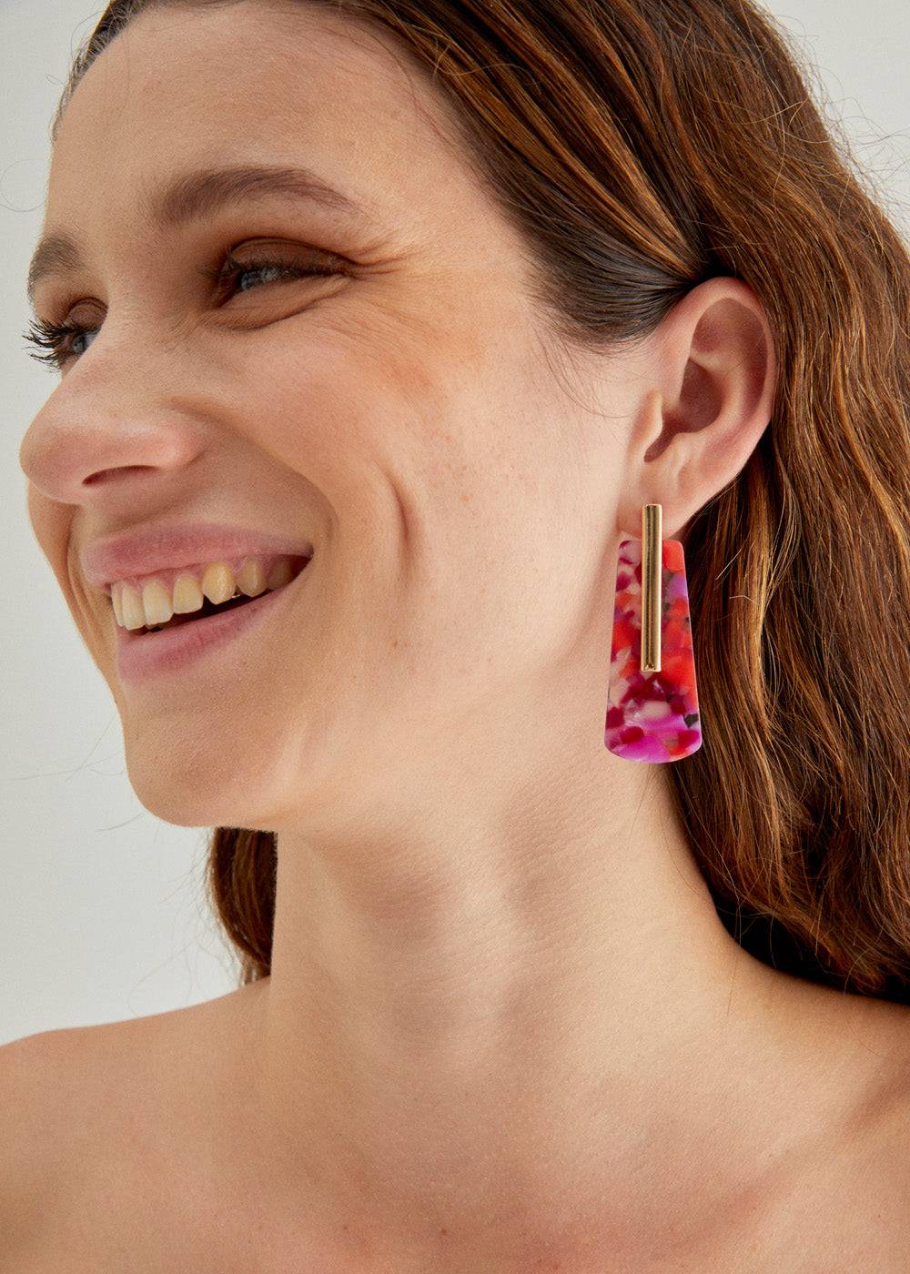 Nalí DIANA EARRINGS IN RESIN + COLORS Black Friday Prezzi