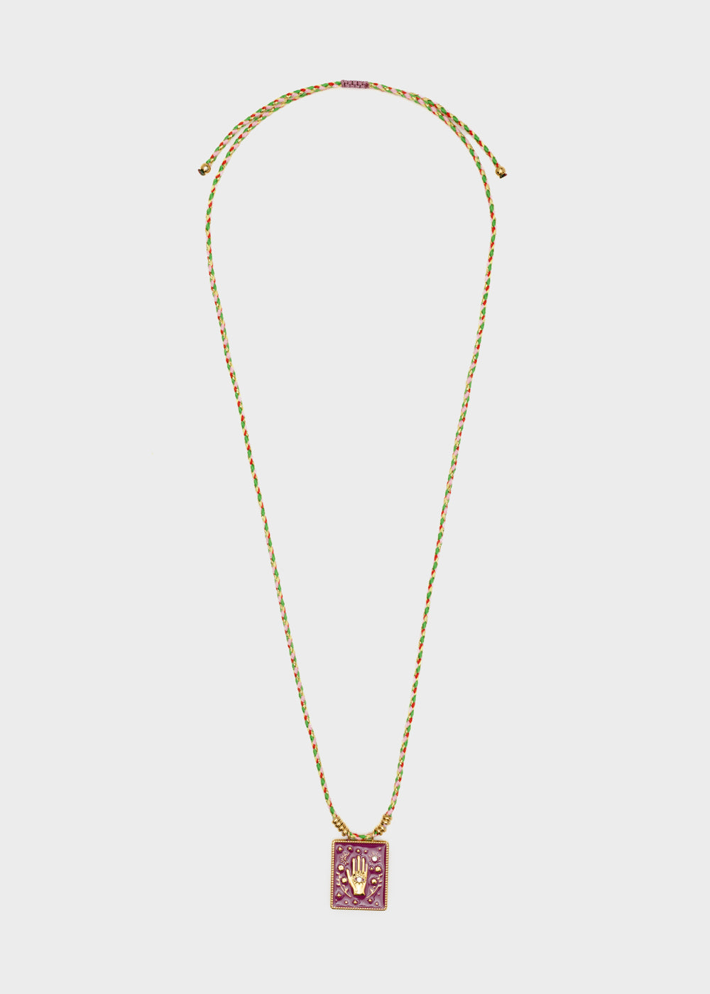 Nalí HAND NECKLACE W/ CORD + PENDANT + COLORS Italy