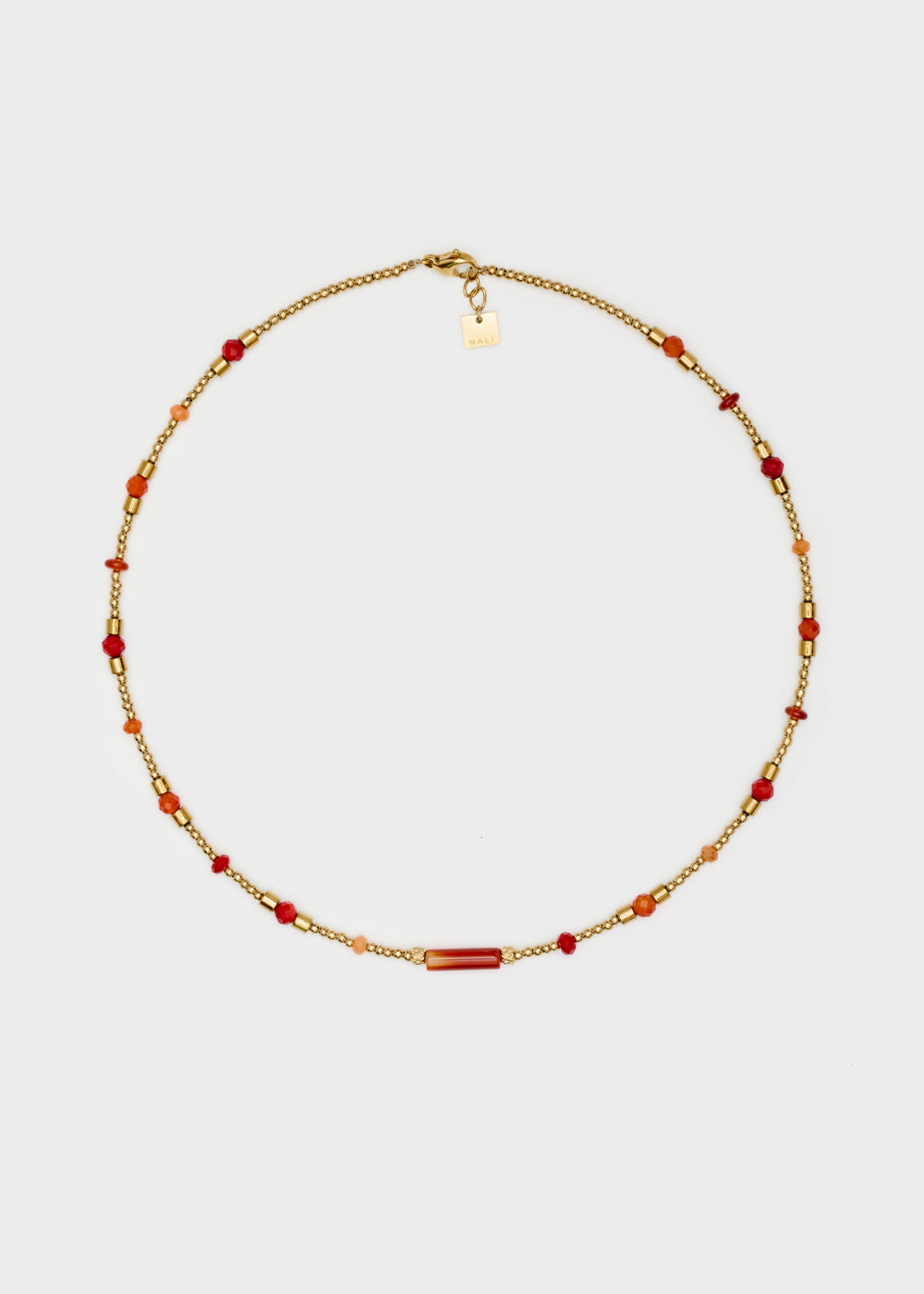 Nalí JOSY S.STEEL NECKLACE W/STONES + COLORS Nuovo