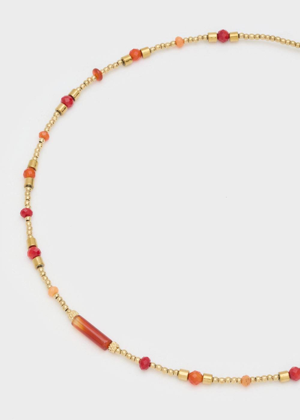 Nalí JOSY S.STEEL NECKLACE W/STONES + COLORS Nuovo