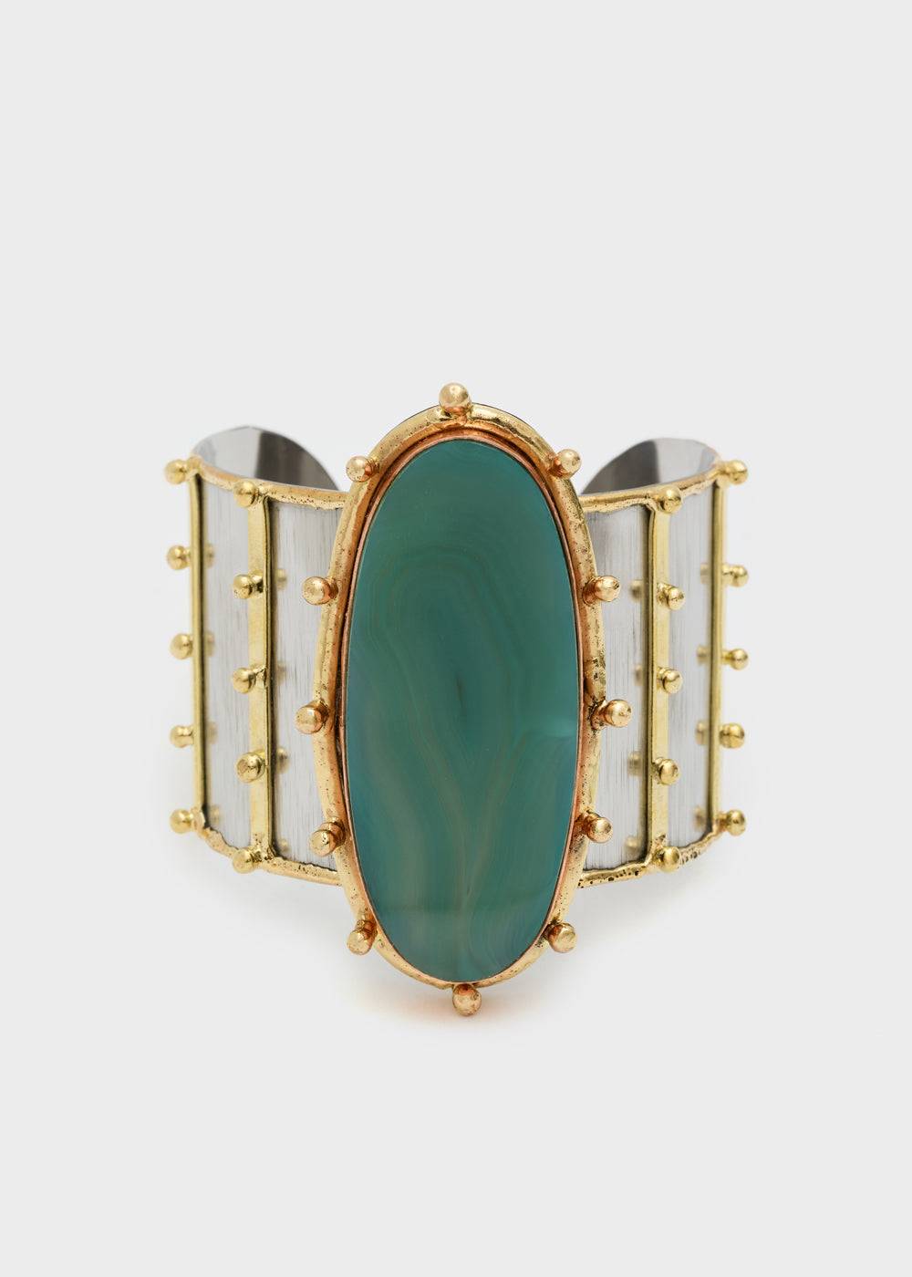 Nalí BANGLE BRACELET W NATURAL STONE + COLORS Pezzi Unici