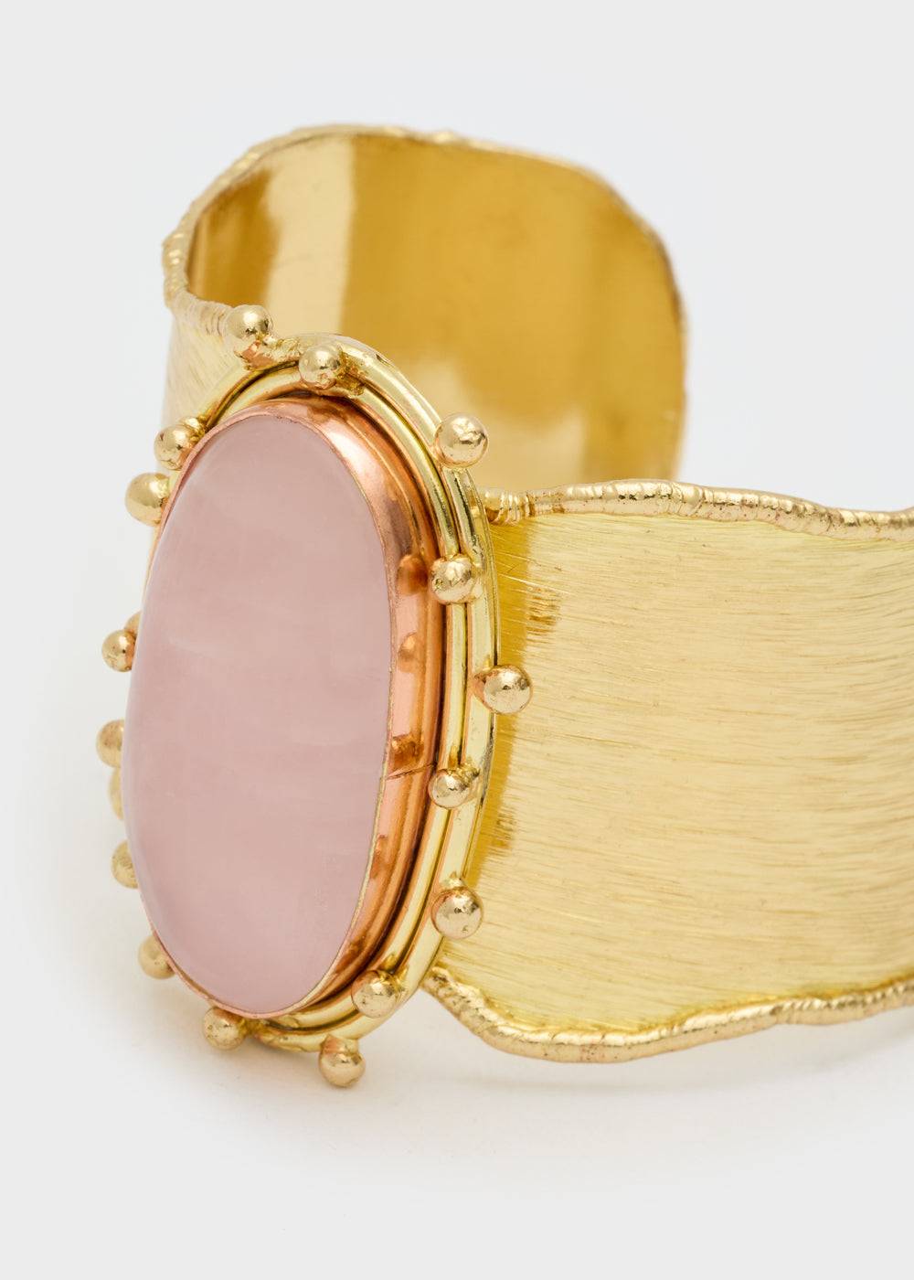 Nalí BANGLE BRACELET W NATURAL STONE + COLORS Pezzi Unici