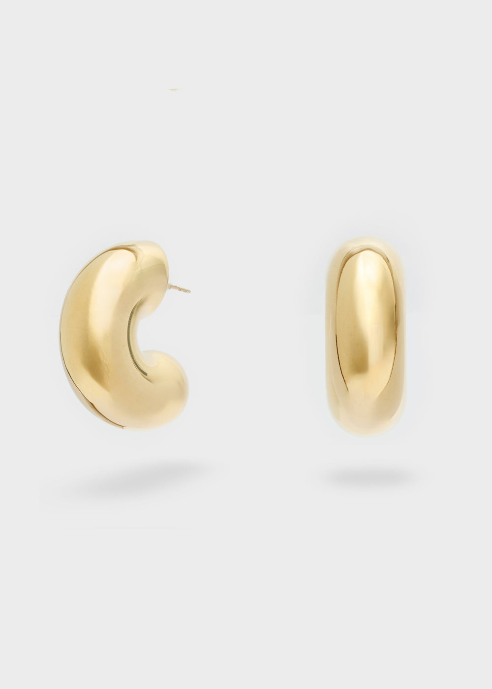Nalí BIBI CHUNKY EARRINGS S.STEEL 14K G. PLAT. + COLORS In Vendita