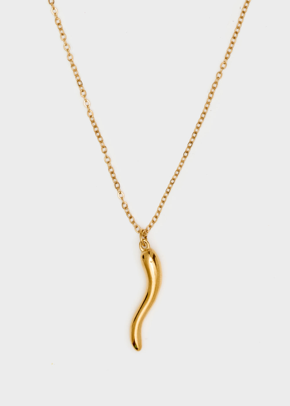 Nalí NECKLACE W/ HORN PENDANT 14KT G.P Vendite Flash