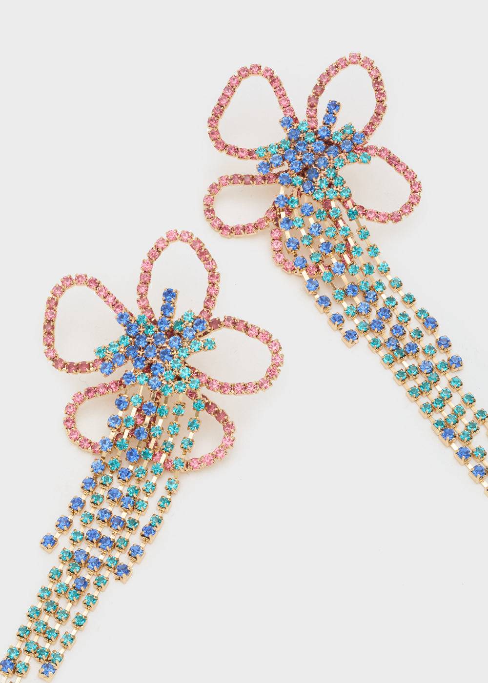 Nalí OVERSIZE FLOWER EARRINGS W/ MULTI STONES Negozio