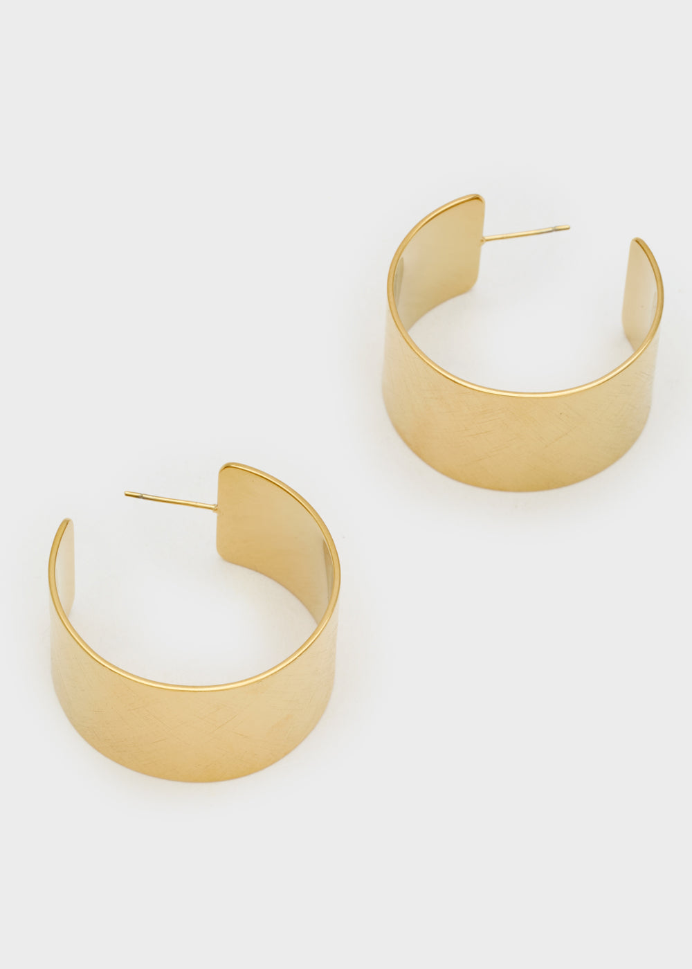 Nalí LARGE HOOP EARRINGS 14KT GOLD PLATED In Saldo