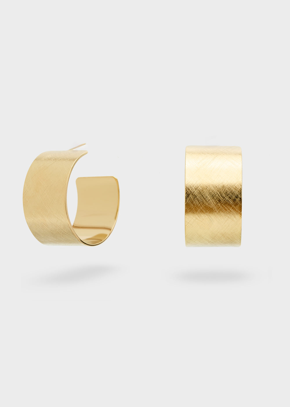 Nalí LARGE HOOP EARRINGS 14KT GOLD PLATED In Saldo