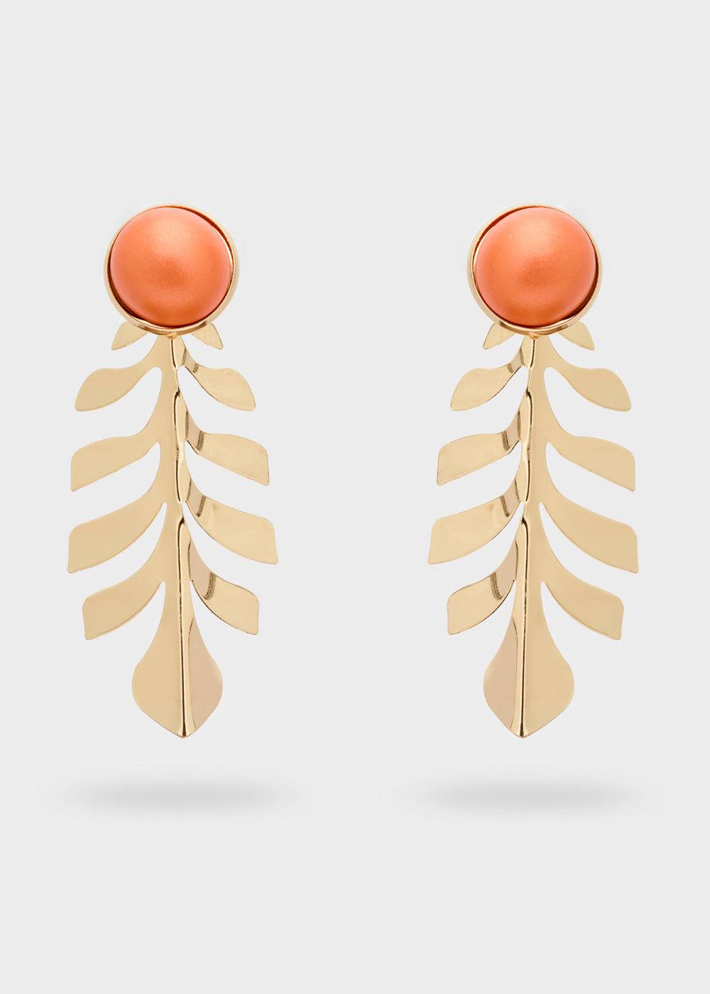 Nalí SANTORINI LONG EARRINGS W/ PEARL + COLORS Pezzi Unici