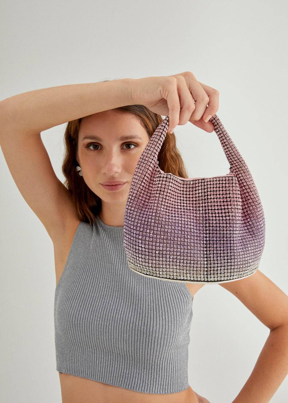 Nalí SHINY SHOULDER BAG W/ STONES + COLORS Affare Del Giorno