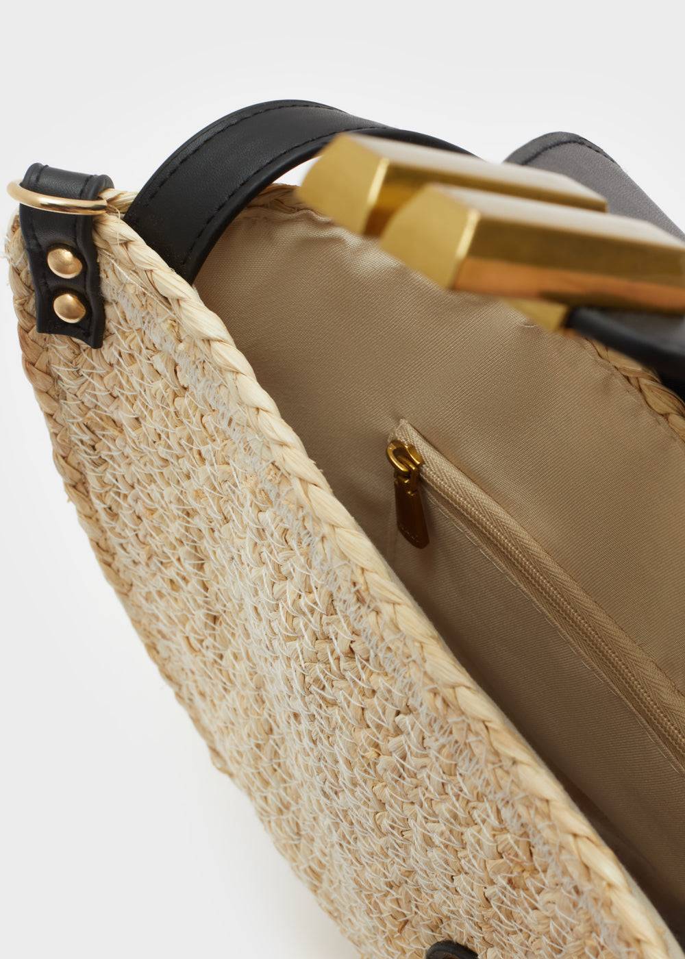 Nalí LAURYN STRAW BAG NATURAL COLOR Moda