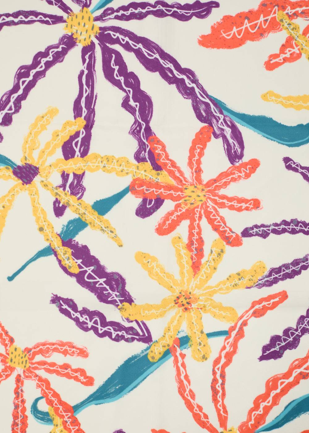 Nalí WHITE FOULARD W/ MULTICOLOR FLOWERS Italia