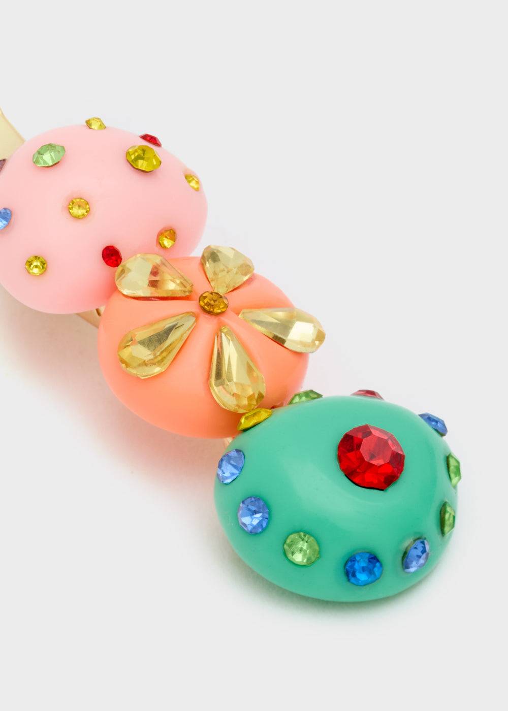 Nalí MULTICOLOR RESIN HAIR BARRETTE Qualità